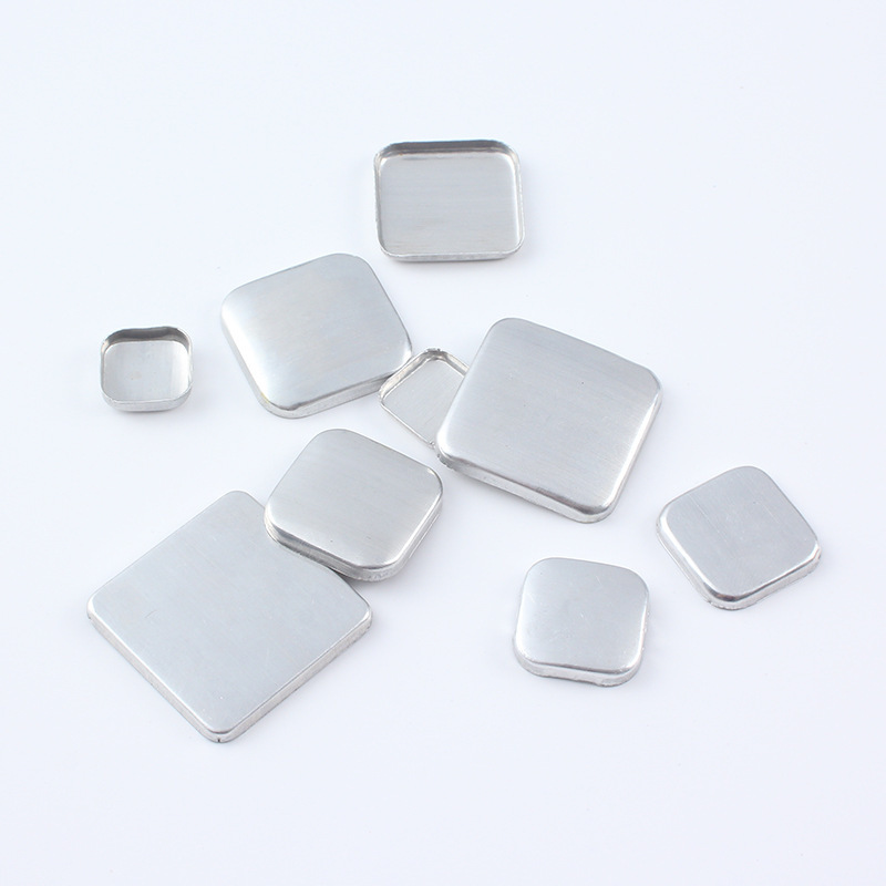 Square decorative buckle buckle button embryo cloth button embryo aluminum bottom cloth buckle blank garment accessories wholesale Square decorative buckle buckle button embryo cloth button embryo aluminum bottom cloth buckle blank garment accessories wholesale