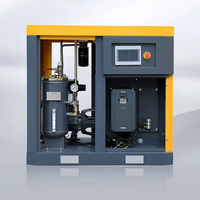 Integrated permanent magnet variable frequency screw air compressor 7.5KW15KW22KW37KW industrial grade air compressor