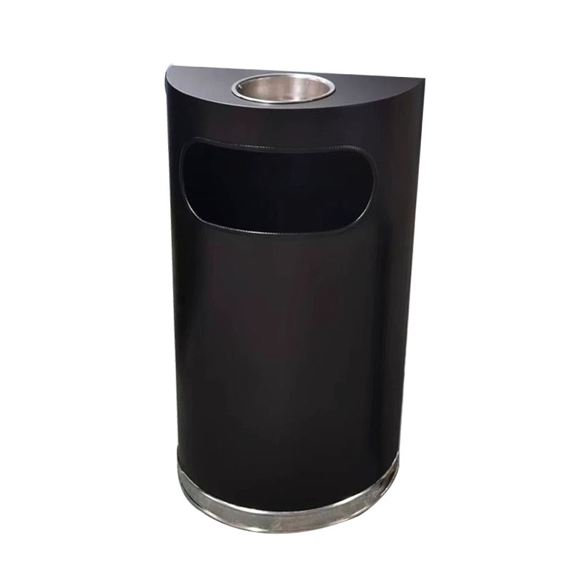 Semi-circular trash can shopping mall supermarket wall ash bucket hotel company Elevator garbage storage bucket commercial bucket