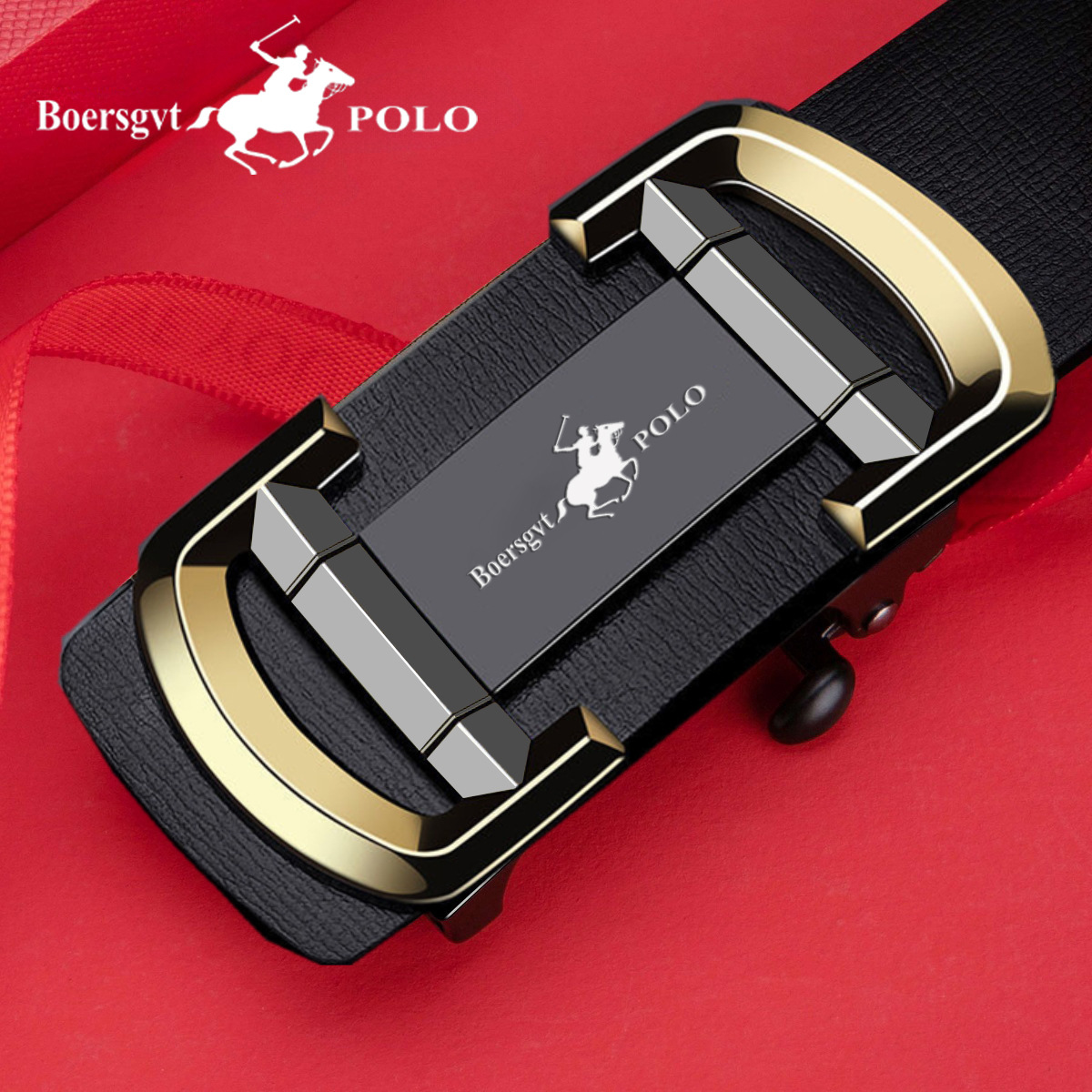 Authentic Paul men's belt automatic buckle new belt business comfortable versatile Korean style top-level pants belt