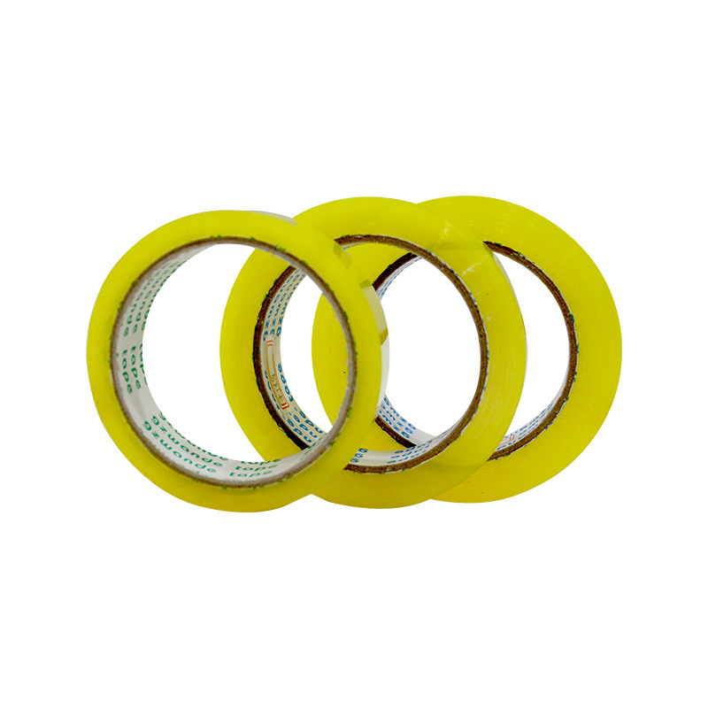 Cinta transparente de 2,4 cm, cinta pequeña, fina y estrecha, cinta de embalaje para sellar, cinta adhesiva para sellar, tamaño pequeño, 24 mm, rollo pequeño para sellar