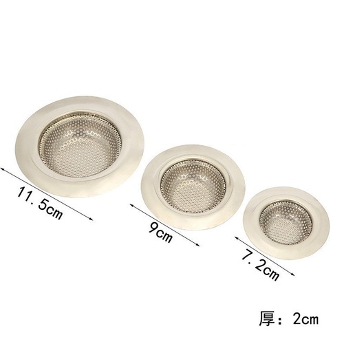 Kitchen stainless steel sink filter, household bathroom hair anti-blocking net, drain outlet anti-blocking floor drain wholesale