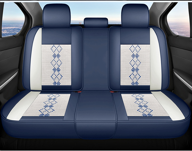 26-Year New Model Leather Ice Silk One-Piece Universal Car Seat Cushion for All Seasons, Summer Cushion, Physical Product Export to Amazon