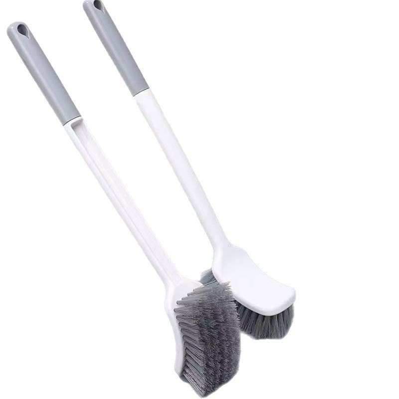 Cepillo de inodoro Cepillo de inodoro de cabeza cuadrada de mango largo Cepillo de inodoro montado en la pared sin ángulo muerto Cepillo de inodoro en cuclillas Cepillo para el hogar Ventas directas de fábrica