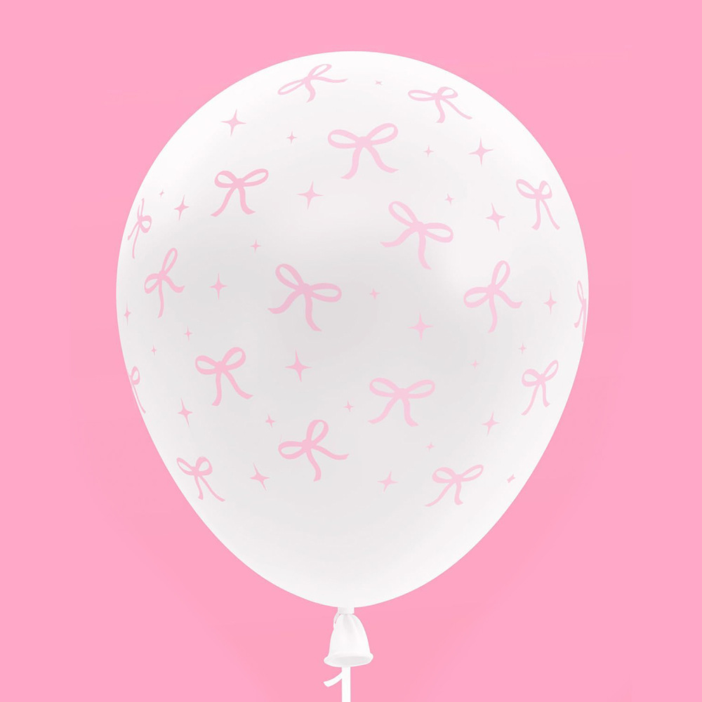 Balón blanco, arco rosa