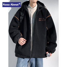 NASA联名棉服男款冬季潮牌青少年高中学生棉衣羽绒服外套加厚棉袄