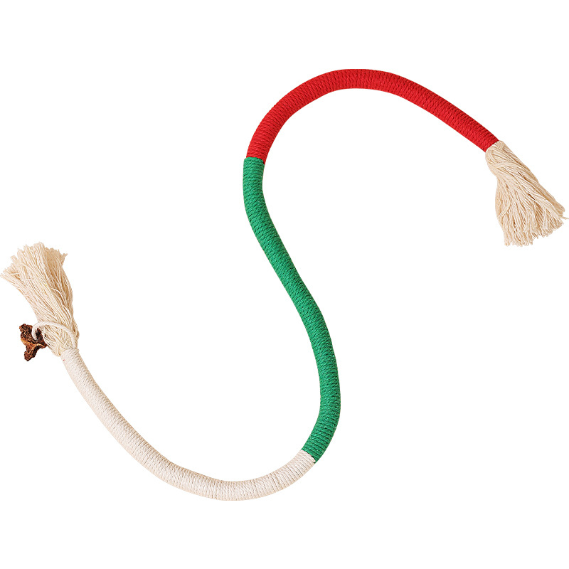 Cuerda de mordedura de gato diente molar limpieza auto-Hola alivio tapado durable cuerda de mordedura de gato artefacto molar Amazon al por mayor