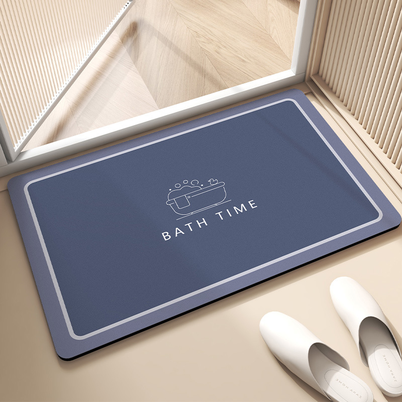 Baño de barro de diatomeas alfombra de suelo de secado rápido inodoro puerta de inodoro absorción de agua alfombra antideslizante inodoro alfombra de caída