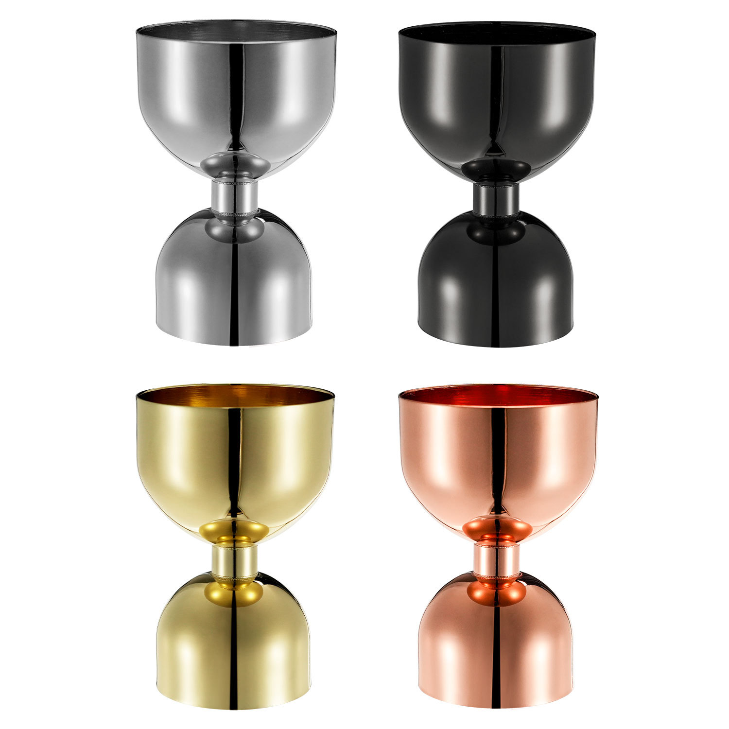Fábrica directa taza de medición de barra taza de medición de acero inoxidable doble cabeza taza de medición de cóctel taza de onza taza de medición de vinos