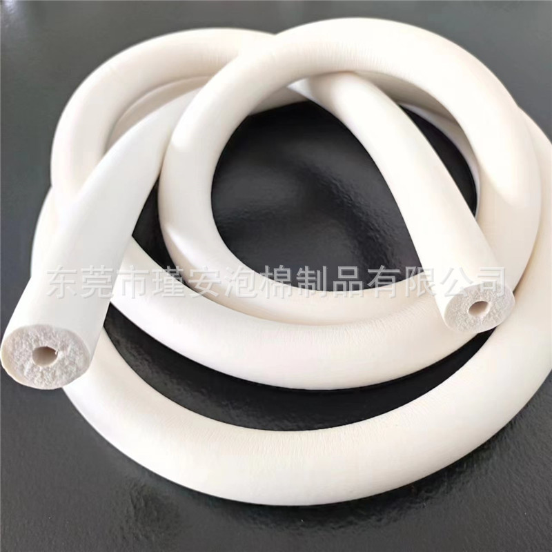 美发杠海绵发卷造型工具海绵棒 光面卷发海绵棒 白色NBR橡塑管套