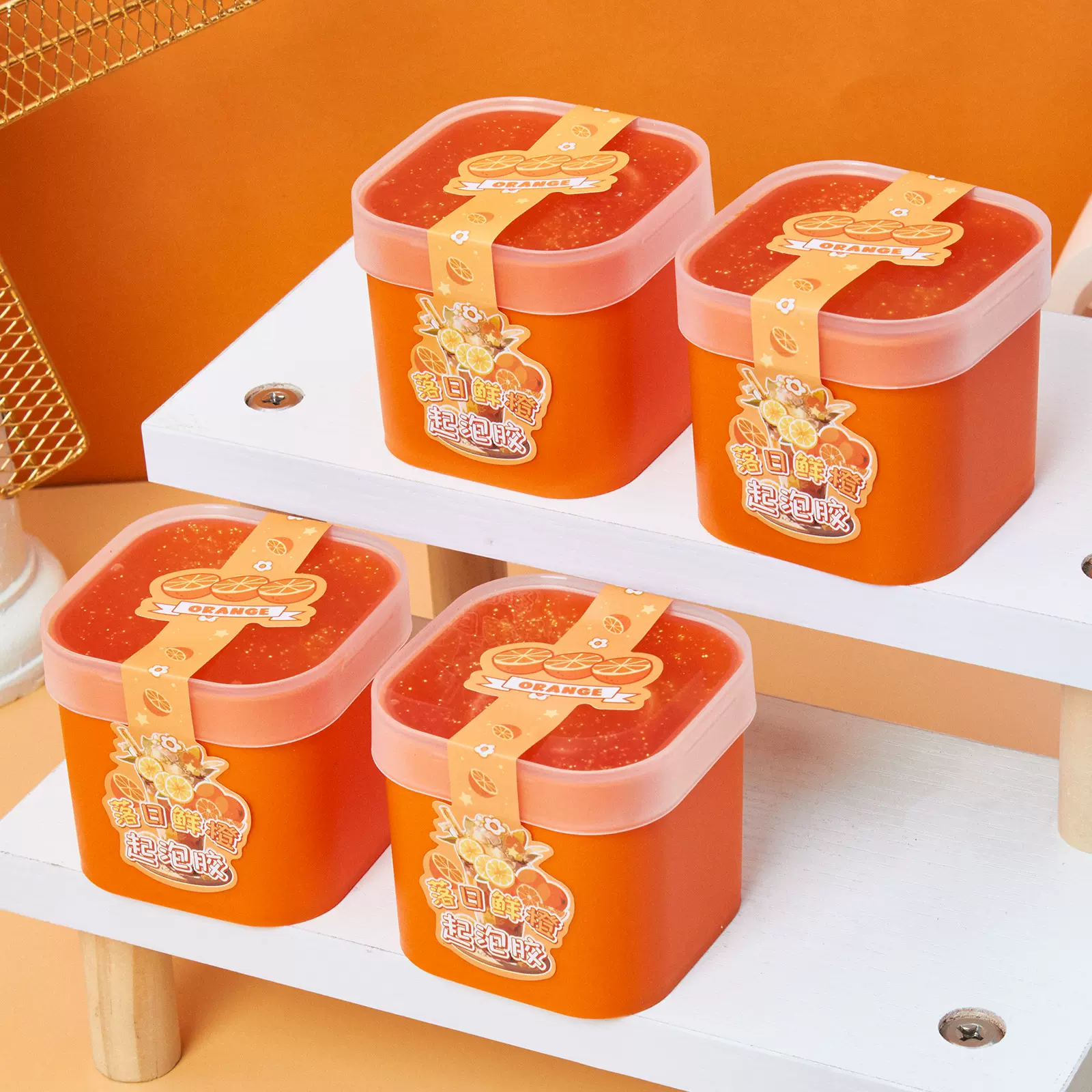 高颜值少女款史莱姆起泡胶儿童水晶泥假水玩具文具精品店批发