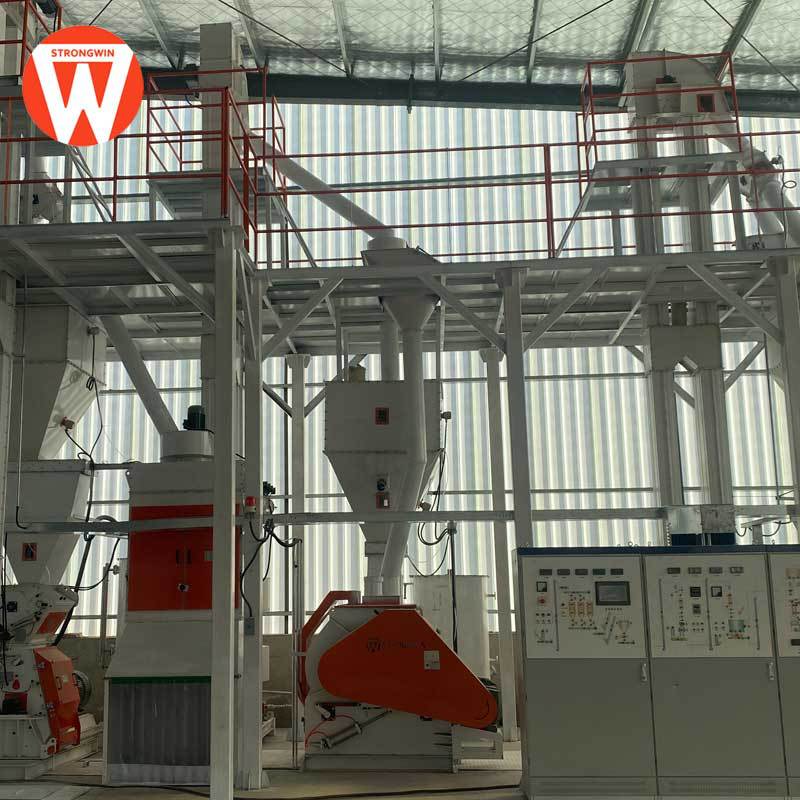 强福机械时产5吨颗粒生产线安装完成