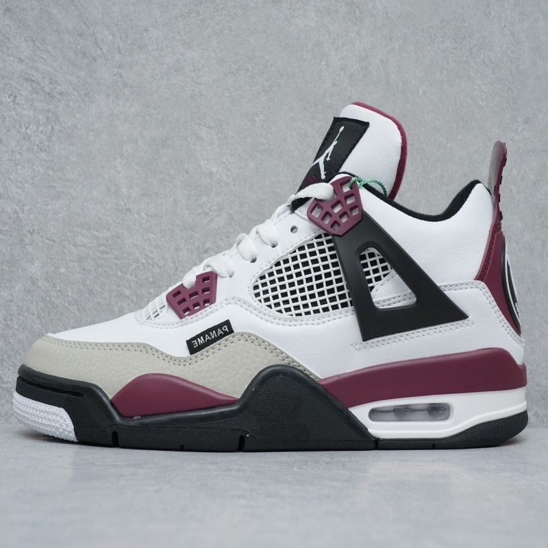 莆田卸売 AJ4 黒猫パリ黒赤電気母紳士靴黄色ミッドナイト青白セメントジョー 4 女性の靴バスケットボールシューズ|undefined