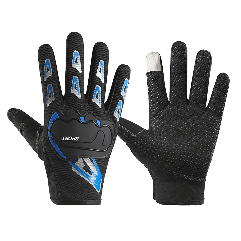 풀 핑거 터치 스크린 검정색 및 파란색(봄, 가을, 초겨울 공통)