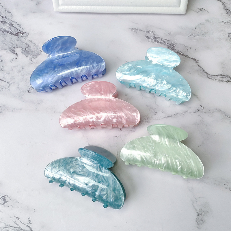 Popular Korean Style Hair Clip, Acrylic Hair Clip, Simple Hair Clip, Medium Shark Clip, Elegant Ponytail Clip, Forest Style Women's Hair Accessories