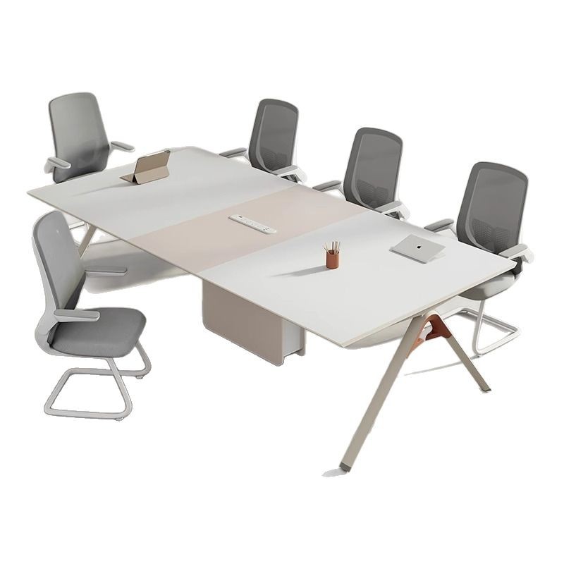 Mesa de conferencias pequeña de tamaño mediano, mesa larga, sala de reuniones simple y moderna, mesa de entrenamiento, mesa larga, mesa grande, combinación
