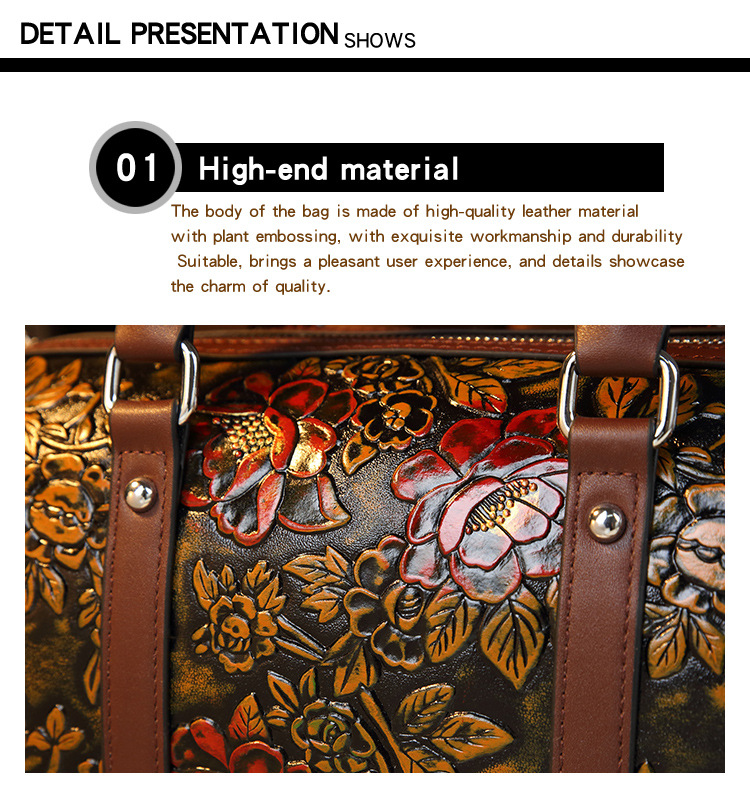 Elegant Retro Embossed Shoulder Bag For Women Large Capacity_voghion.com