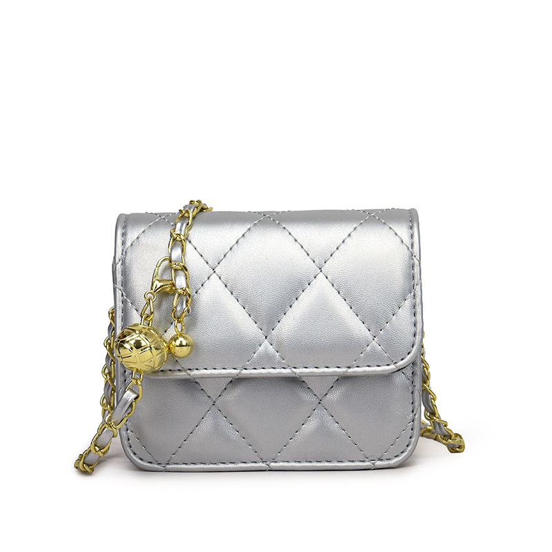 Bolso de los niños de moda del todo-fósforo de la muchacha de la cadena de moda crossbody princesa bolsa Chanel estilo de la cadena auricular monedero bolsa