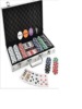 Texas Hold'emless chip currency set of aluminum boxes 300 pieces of fine mahjong chip set spot