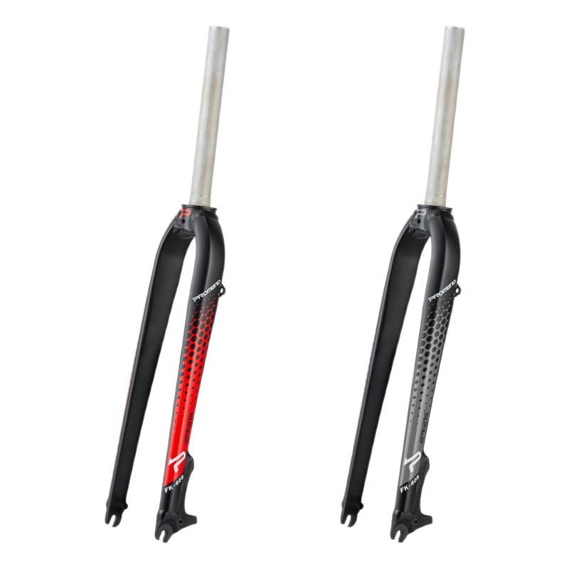 Promend horquilla delantera de bicicleta de montaña 409 aleación de aluminio ligera horquilla dura de 29 pulgadas 27,5 pulgadas con asiento de freno de disco