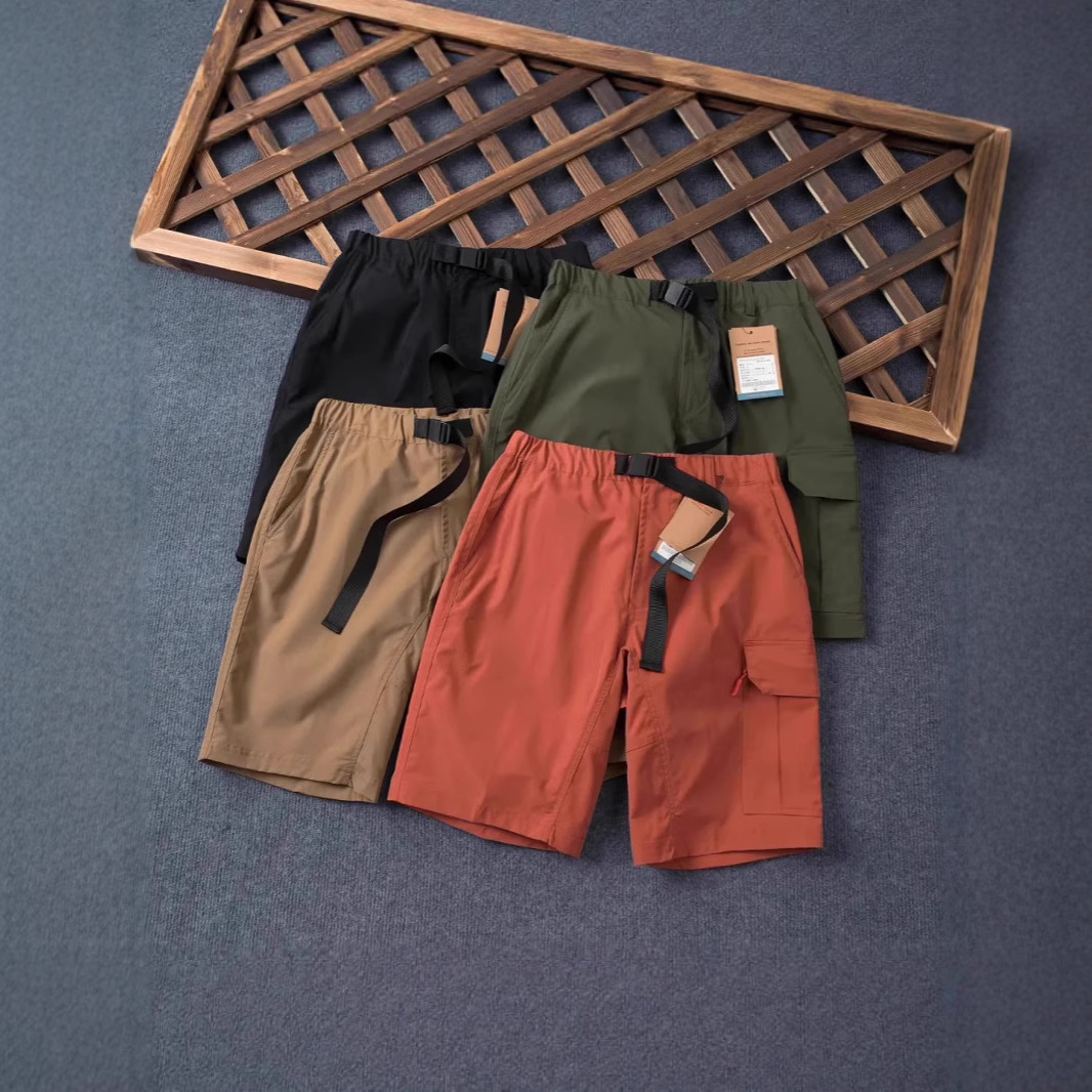 Outdoor Style! Men's 2025 Summer Casual Sports Water-Repellent Elastic Buckle Lightweight and Comfortable Hiking Shorts