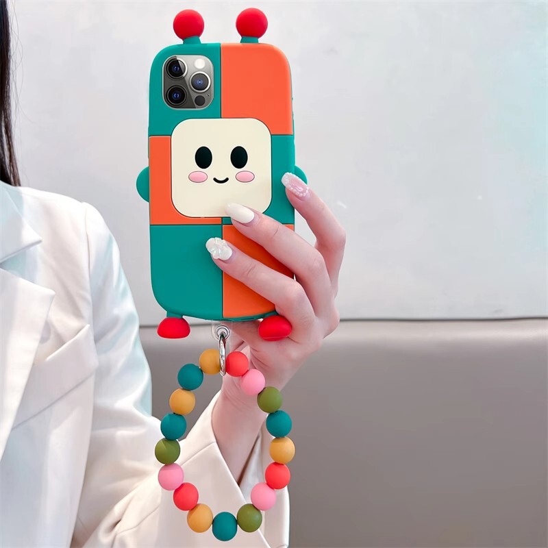 Coloring Cartoon Super Robot Mobile Phone Case for Huawei P60P50 Android Apple Series Silicone Protective Case