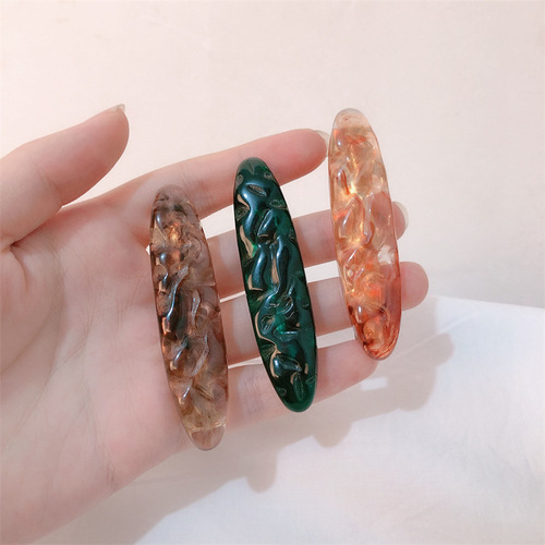 Stylish Elliptical Edge Clips, Versatile and Elegant, for Acidity Duckbill Clips, Top Clips, Bangs Clips, Adolescent Side Fringe Clips