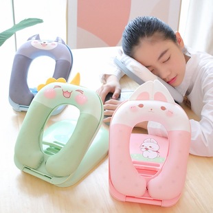 Cartoon elementary school student nap pillow ice silk sleeping pillow lunch break artifact office lying pillow nap pillow wholesale