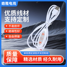 调光开关线灯光画插头霓虹彩光5V灯带控制器2A光线电源线