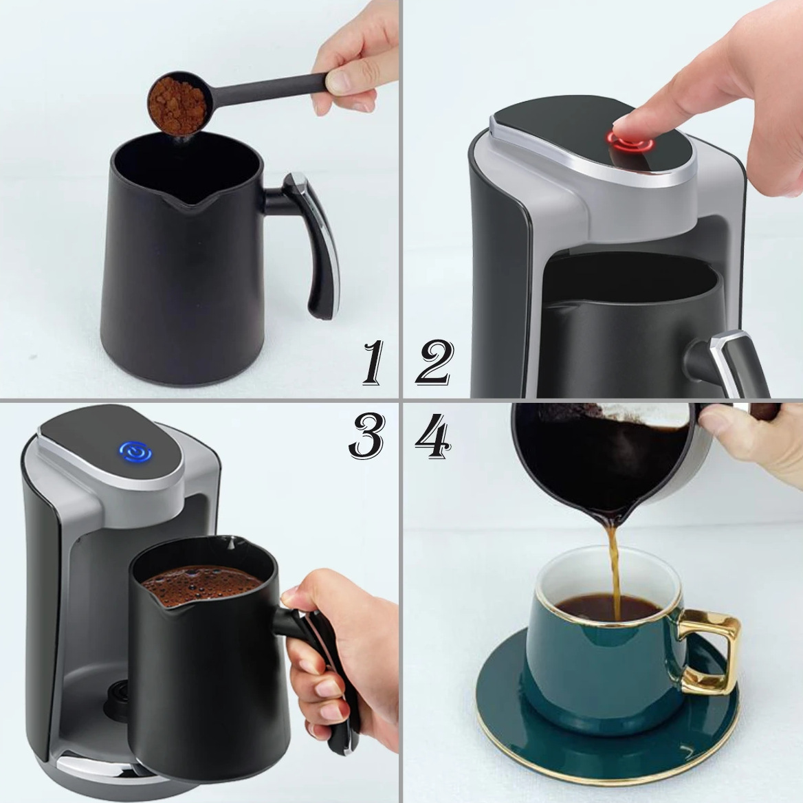 Café turco café turco transfronterizo cafetera semiautomática cafetera casera cafetera