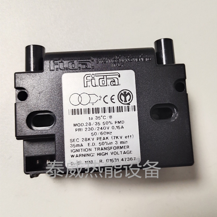 FIDA点火变压器MOD.28/35 50% 28KV燃烧机高压包 单极点火线圈