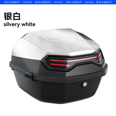 Electric car trunk universal Emma | Electric car tail box - xl-explorer-silver-white-single-trunk