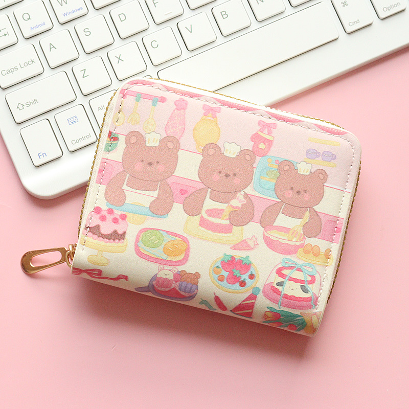 All Seasons Season Women's Gender Women's Cartoon Pu Leather Zipper Wallets