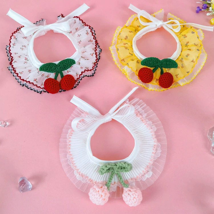 Кошка милый ошейник шарф рот полотенце для собак нагрудник для собак