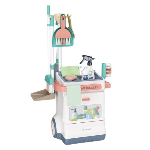 Foreign trade children's simulation stethoscope electrocardiogram medical vacuum cleaner cleaning trolley supermarket shopping toys