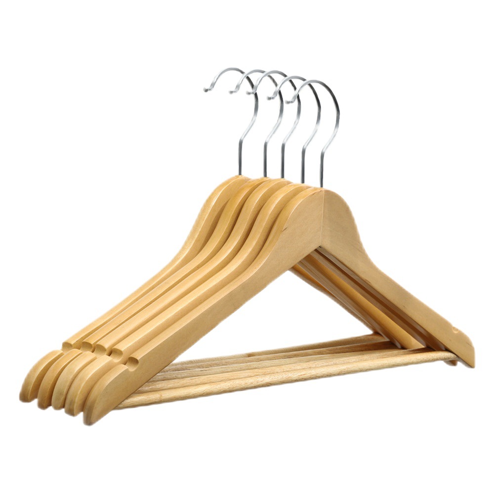 Percha de madera de loto de primera clase para el hogar percha de ropa de madera sin costura tienda de ropa Hotel ropa especial soporte al por mayor