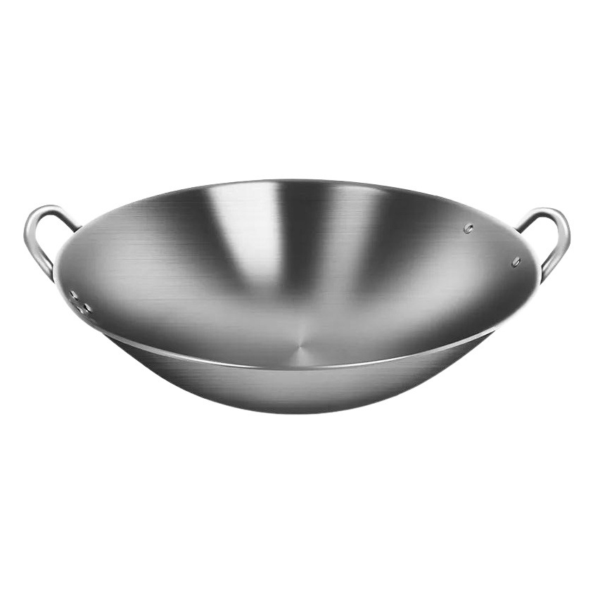 Envío gratuito cóncava Cocina de Inducción especial sartén antiadherente cóncavo Cao comercial olla de acero inoxidable olla de fondo redondo olla de hierro
