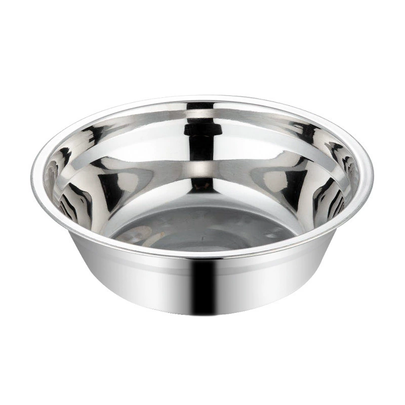304 stainless steel soup pot iron basin and thick round basin deepen the kitchen cafeteria disc seasoning basin multi -specified iron bowl