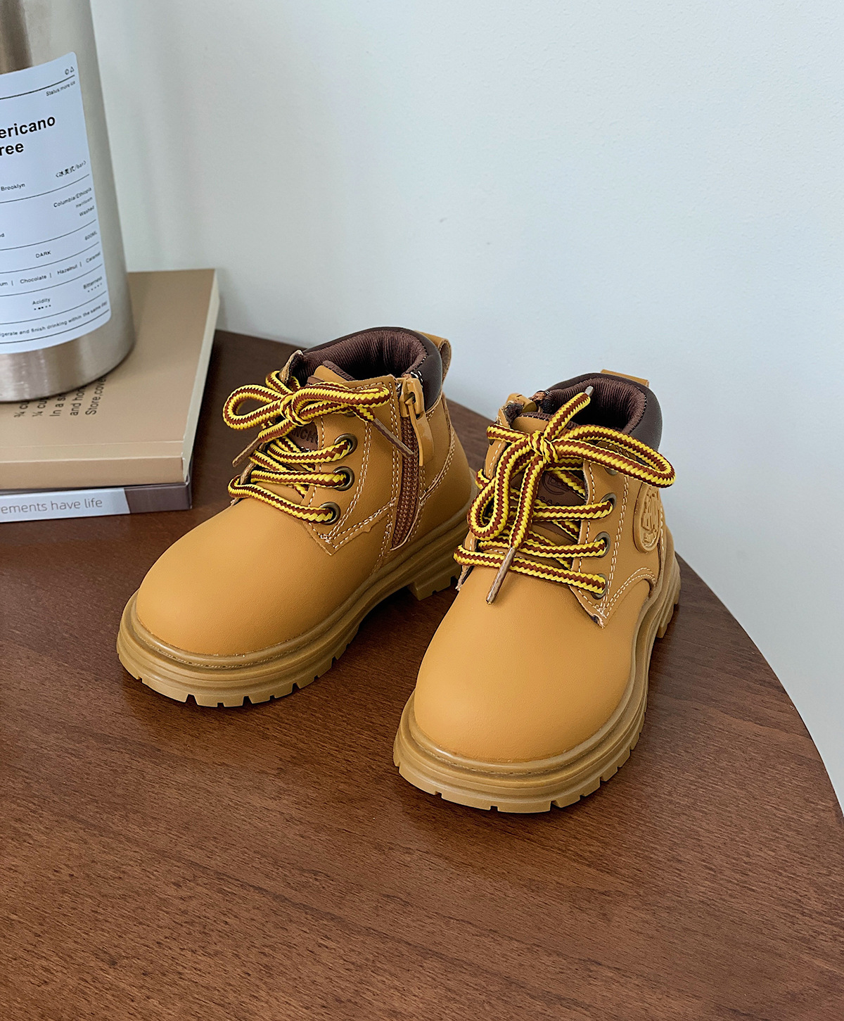 {15-42} Scarpe da passeggio per bambini Martin 2023 autunnali con suola morbida per ragazze e ragazzine corte per ragazzi grandi gialle_voghion.com