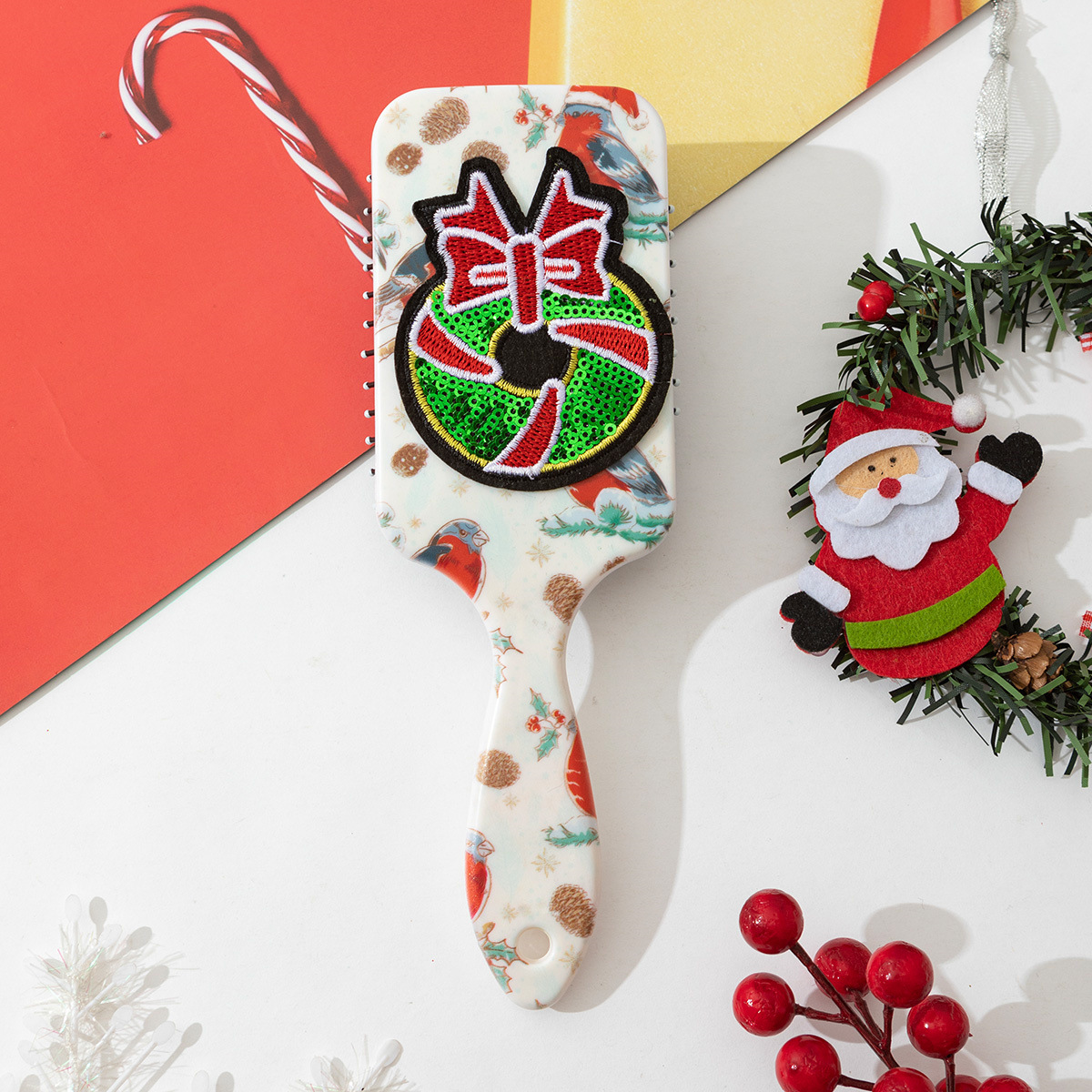 106g Weight Hair Comb Makeup Tools Types 1 Piece Quantity ABS Material Christmas Festival Christmas Tree Pattern Simple Style, Classic Style Style Christmas Simple Style Classic Style Christmas Tree ABS 5