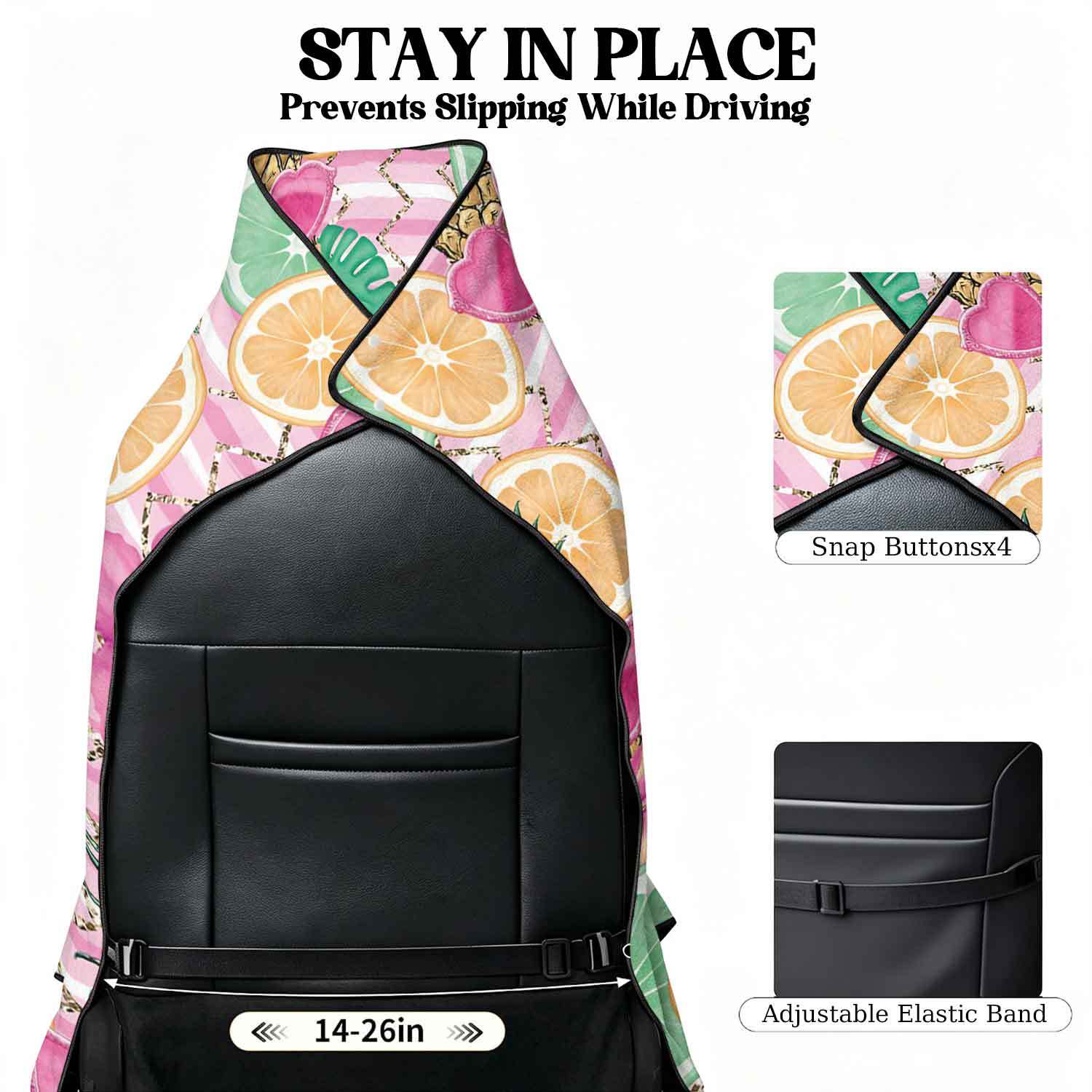 Printed bath towel and car seat cover 2-in-1, ultra-fine fiber outdoor beach and car dual-use universal seat cushion