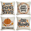 Cross border new pattern Pumpkin Maple leaves letter Autumn Thanksgiving Pillows Flax Pillow Cushion cover Home Furnishing Supplies wholesale