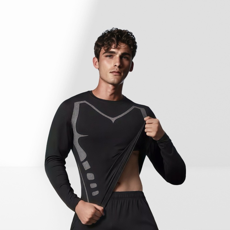 Summer Elastic Quick-Drying Long-Sleeved T-Shirt Men's Basketball Training Bodysuit Fitness Clothing Running Sportswear Sports Suit Summer Elastic Quick-Drying Long-Sleeved T-Shirt Men's Basketball Training Bodysuit Fitness Clothing Running Sportswear Sports Suit