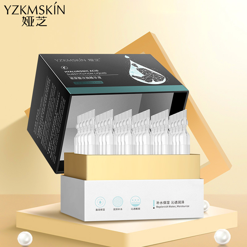 Ya Zhi Hyaluronic Acid Throwing Essence Original Solution Hydrating Moisturizing Lifting Tightening Fading Wrinkles Skin Care Cosmetics Wholesale