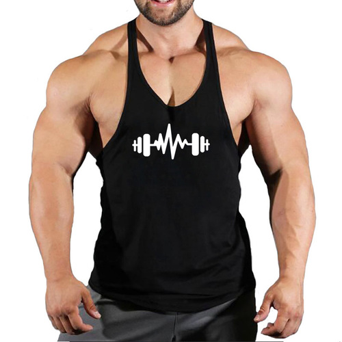 Men's Summer Sleeveless Fitness Top Running Shirts with Quick-Drying Technology