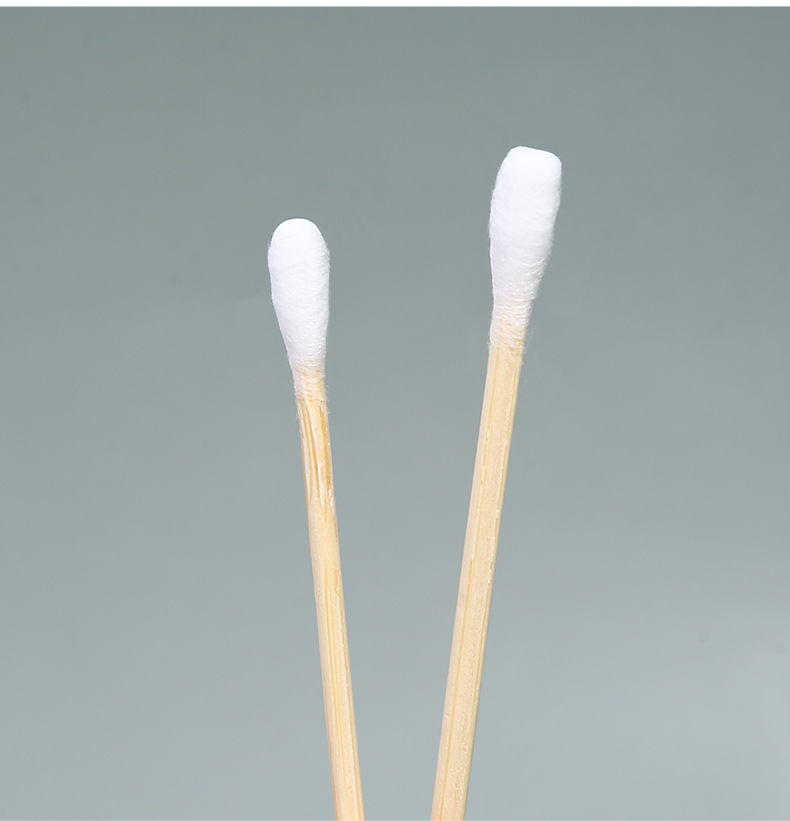 Wholesale of 100-piece cotton swabs, neutral packaging, double-ended wooden sticks, disposable makeup and cleaning cotton swabs as gifts undefined