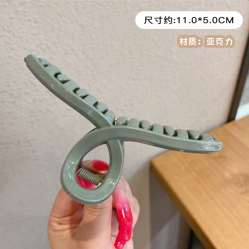 Leche marrón esmerilado pelo clip accesorios para el cabello de las mujeres de alto grado updo tiburón clip gran horquilla ins lindo horquilla al por mayor