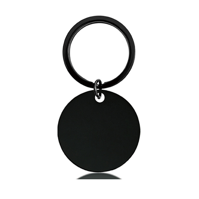 Black keychain, 30mm