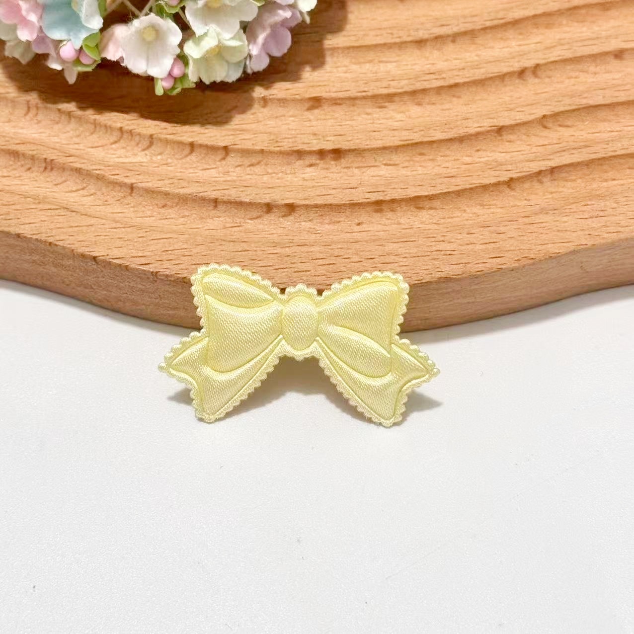 With bow, yellow