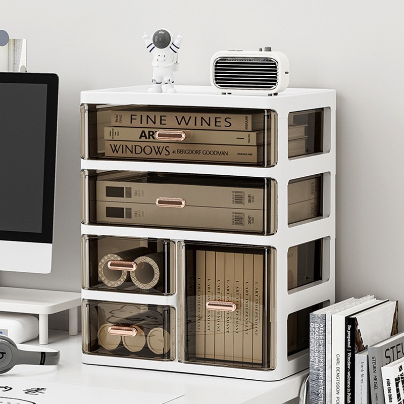 Estante de la cómoda de la Caja de almacenamiento de cosméticos, estante de la mesa, cajón de clasificación de escombros, estante de almacenamiento, estante de lavado del baño, estante de la Mesa de lavado